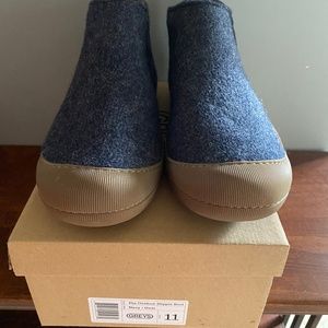 Mens wool slipper boots